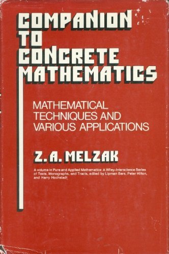 Beispielbild fr Companion to Concrete Mathematics (Pure & Applied Mathematics S.), Vol. 1 zum Verkauf von HPB-Red