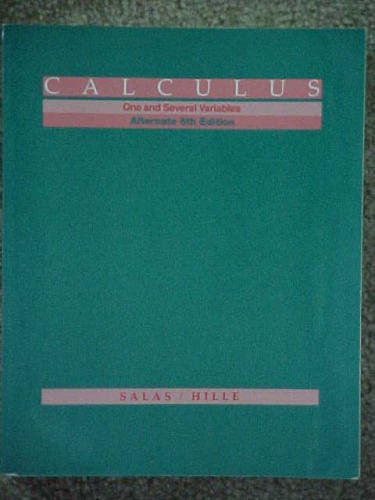9780471594161: Calculus: One and Several Variables