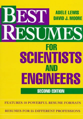 Stock image for Best Resumes for Scientists and Engineers for sale by Better World Books