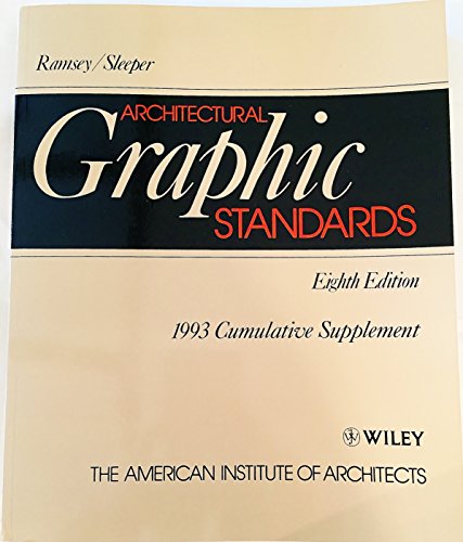 Stock image for Architectural Graphic Standards, 1993 Cumulative Supplement for sale by ThriftBooks-Dallas