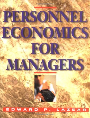 9780471594666: Personnel Economics for Managers