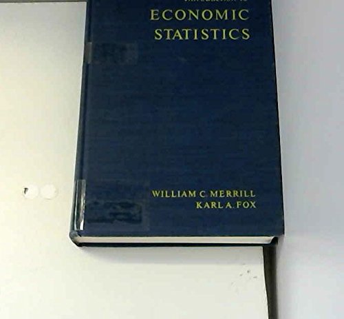 Stock image for INTRODUCTION TO ECONOMIC STATISTICS. for sale by de Wit Books