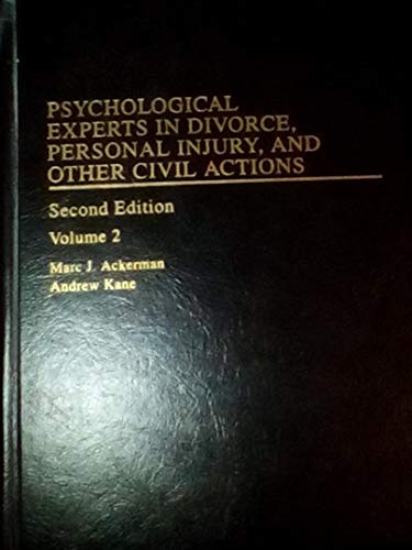 Beispielbild fr Psychological Experts in Divorce, Personal Injury, and Other Civil Action zum Verkauf von Better World Books