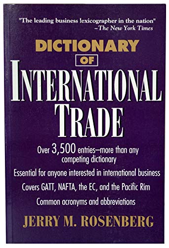 Stock image for Dictionary of International Trade for sale by SecondSale