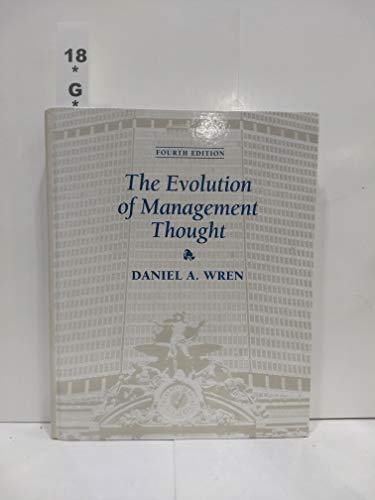 Stock image for The Evolution of Management Thought, 4th Edition for sale by Wonder Book