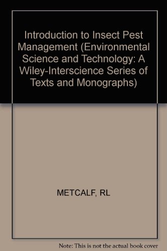 Imagen de archivo de Introduction to Insect Pest Management (Environmental Science and Technology Ser.) a la venta por Bingo Used Books