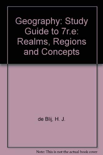 Stock image for Geography, Study Guide: Realms, Regions, and Concepts for sale by HPB-Red