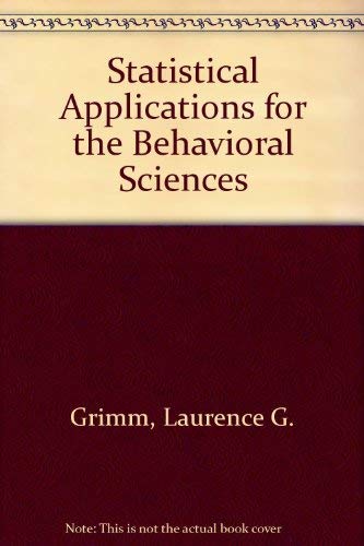 Imagen de archivo de Statistical Applications for the Behavioral Sciences a la venta por WorldofBooks