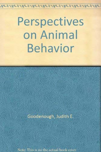 9780471599654: Perspectives on Animal Behaviour