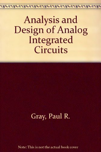Beispielbild fr Analysis and Design of Analog Integrated Circuits zum Verkauf von WorldofBooks