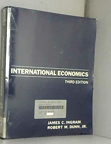 Imagen de archivo de International Economics a la venta por Cambridge Rare Books