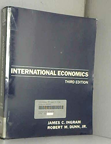 Stock image for International Economics for sale by Cambridge Rare Books