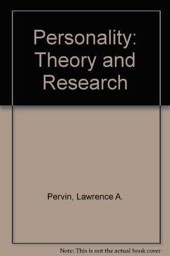 9780471599906: Personality: Theory and Research