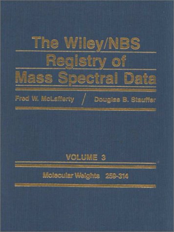 Wiley/NBS Registry of Mass Spectral Data V3 (9780471602651) by McLafferty; Stauffer