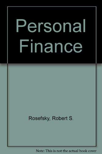 Imagen de archivo de Personal Finance a la venta por dsmbooks