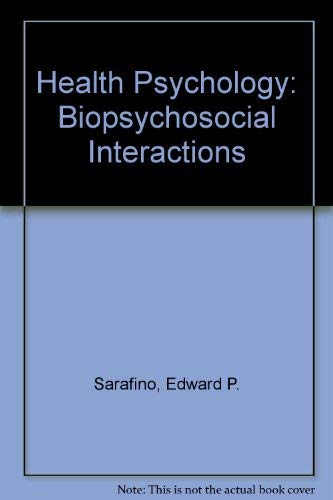 Beispielbild fr Health Psychology : Biopsychological Interactions zum Verkauf von Better World Books
