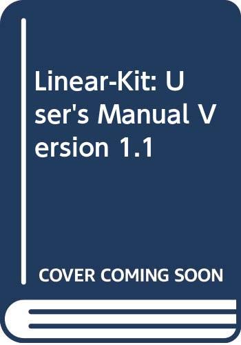 Linear-Kit: User's Manual Version 1.1 (9780471608981) by Anton, Howard