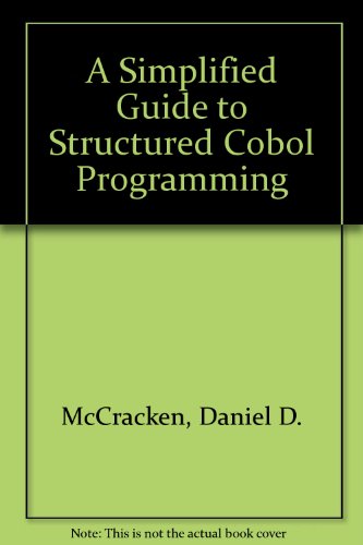 9780471610540: Simplified Guide to Structured COBOL Programming
