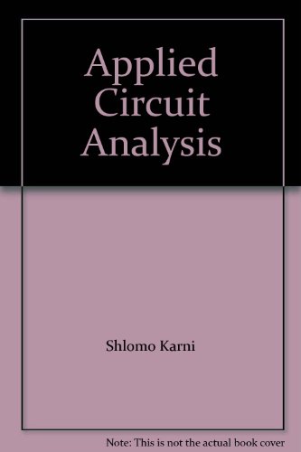 Beispielbild fr Applied Circuit Analysis zum Verkauf von Le Monde de Kamlia