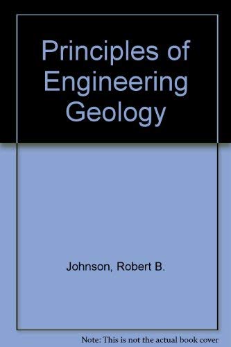 Beispielbild fr WIE Principles of Engineering Geology zum Verkauf von AwesomeBooks