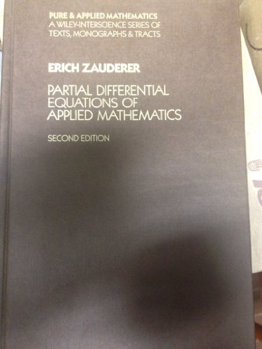 9780471612988: Partial Differential Equations of Applied Mathematics (Pure & Applied Mathematics S.)