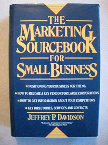 Beispielbild fr The Marketing Sourcebook for Small Business zum Verkauf von Ammareal