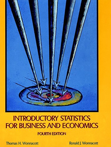 9780471615170: Introductory Statistics for Business and Economics (Wiley Series in Probability and Statistics)