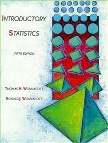 Beispielbild fr Introductory Statistics, 5th Edition zum Verkauf von Wonder Book