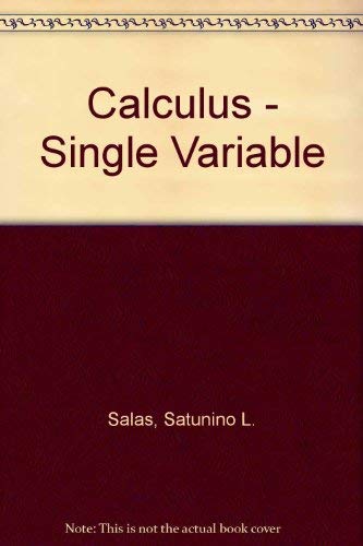 Stock image for Calculus: One variable for sale by Wonder Book