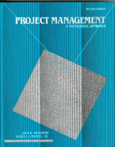 9780471617877: Project Management: A Managerial Approach