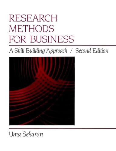 Imagen de archivo de Research Methods for Business: A Skill-Building Approach, 2nd Edition a la venta por Wonder Book