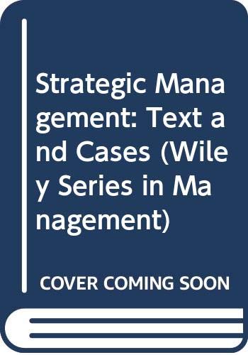 Beispielbild fr Cases in Strategic Management: Text and Cases zum Verkauf von Anybook.com