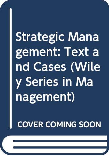 Stock image for Cases in Strategic Management: Text and Cases for sale by Anybook.com