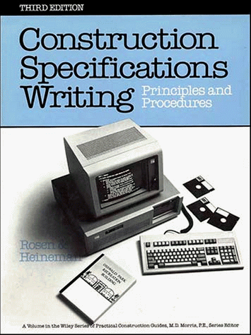 Beispielbild fr Construction Specifications Writing : Principles and Procedures zum Verkauf von Better World Books