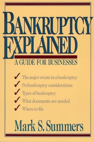 Stock image for Bankruptcy Explained: A Guide for Businesses for sale by Bookmans