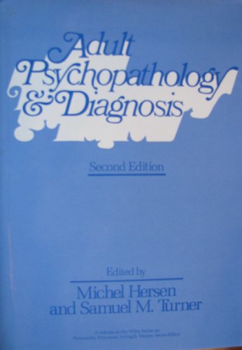 9780471620501: Adult Psychopathology and Diagnosis (Wiley Series on Personality Processes)