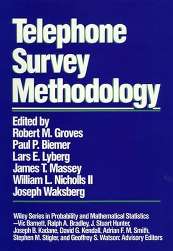 Stock image for Telephone Survey Methodology (Wiley Series in Probability and Statistics) for sale by WorldofBooks