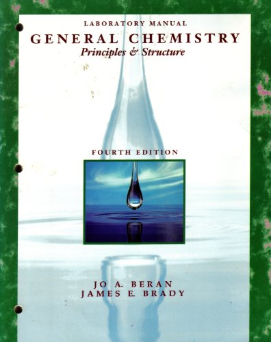 Beispielbild fr Laboratory Manual for General Chemistry: Principles and Structure zum Verkauf von AwesomeBooks