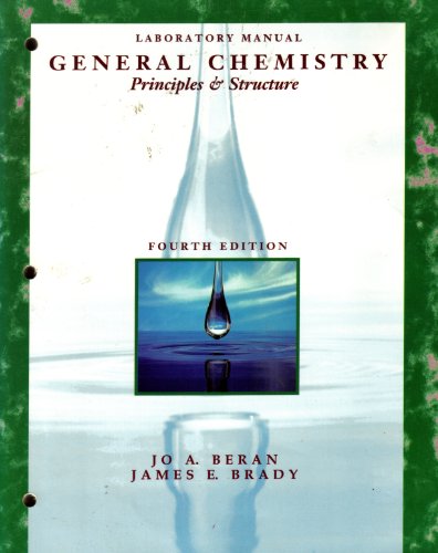 Imagen de archivo de Laboratory Manual for General Chemistry: Principles and Structure a la venta por AwesomeBooks