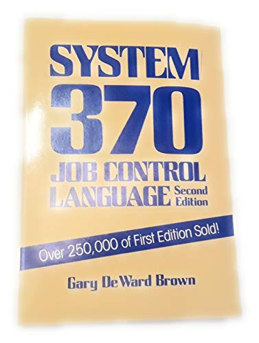 9780471624356: System 370 Job Control Language