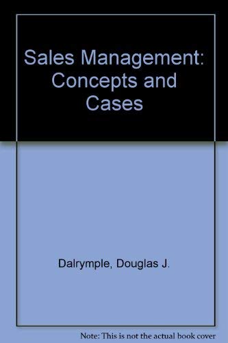 9780471624950: Sales Management: Concepts and Cases
