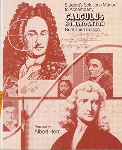 9780471627401: Solutions Manual to abr.3r.e (Calculus with Analytic Geometry)