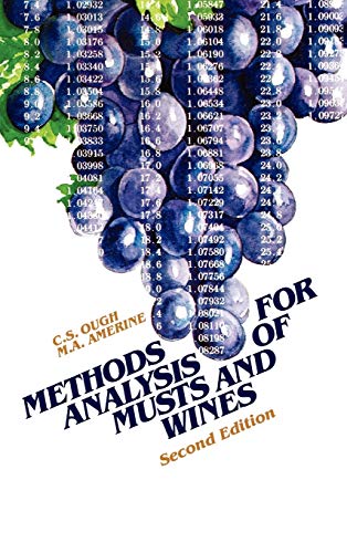 Imagen de archivo de Methods Analysis of Musts and Wines a la venta por Salish Sea Books