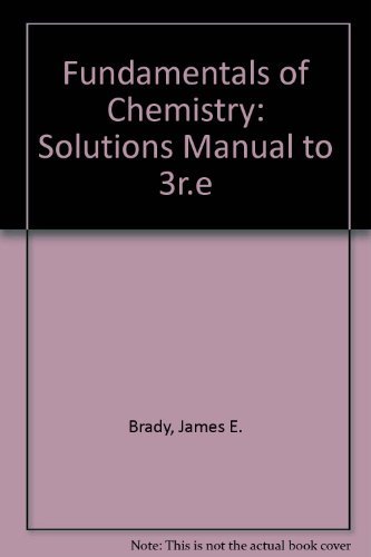 Stock image for Fundamentals of Chemistry, Solutions Manual for sale by ThriftBooks-Atlanta