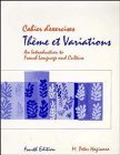 9780471631316: Cabier D' Exercices Theme Et Variations: An Introduction to French Language and Culture: Workbk.to 4r.e (Theme et Variations: Introduction to French Language and Culture)
