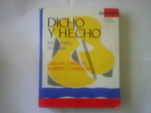 Imagen de archivo de Dicho y Hecho: Beginning Spanish a la venta por HPB-Red