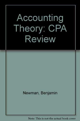 Stock image for Accounting Theory: CPA Review for sale by Better World Books