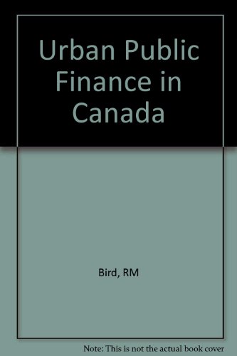 9780471640530: Urban Public Finance in Canada
