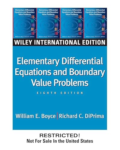 Stock image for WIE Elementary Differential Equations and Boundary Value Problems for sale by GoldBooks