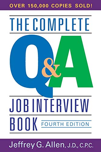 Beispielbild fr The Complete Q&A Job Interview Book zum Verkauf von Wonder Book